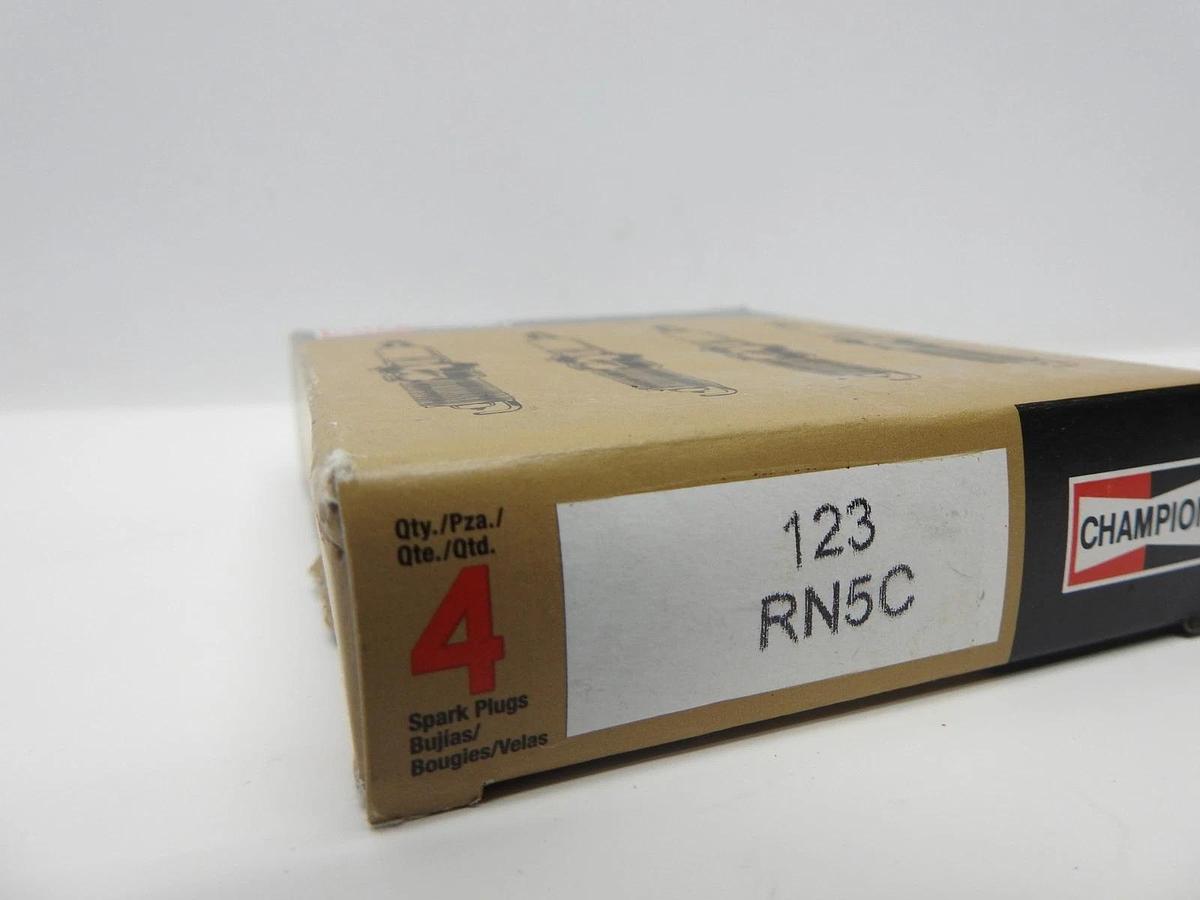 4pk Champion Copper Plug Number RN5C Spark Plug 123 - NEW!