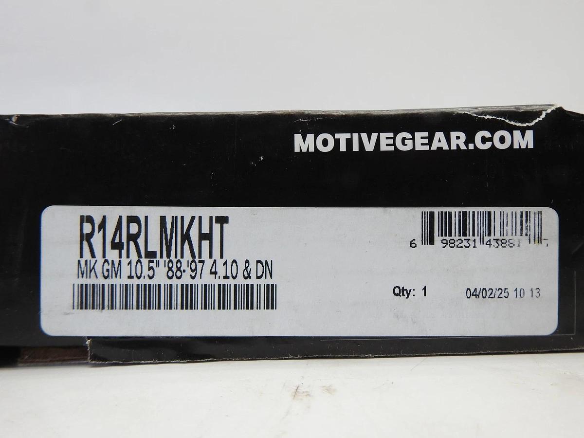 Motive Gear R14RLMKHT Rear Master Kit for GM 10.5" Differential Timken Tapered
