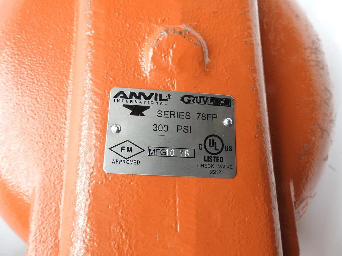 Gruvlok 8" Check Valve Series 78FP, 300 PSI 7800 Check Valve ANVIL - NEW!