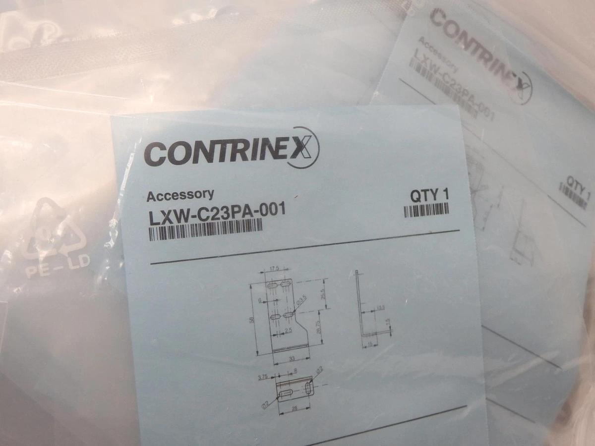 (107 /pk) Contrinex LXW-C23PA-001 Mounting Bracket for C23 Photoelectric Sensor