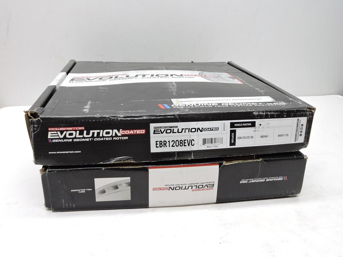 2pk - Powerstop EBR1208EVC replaces CEN120.33136, 980941, BR901126 AUDI A4 11-17