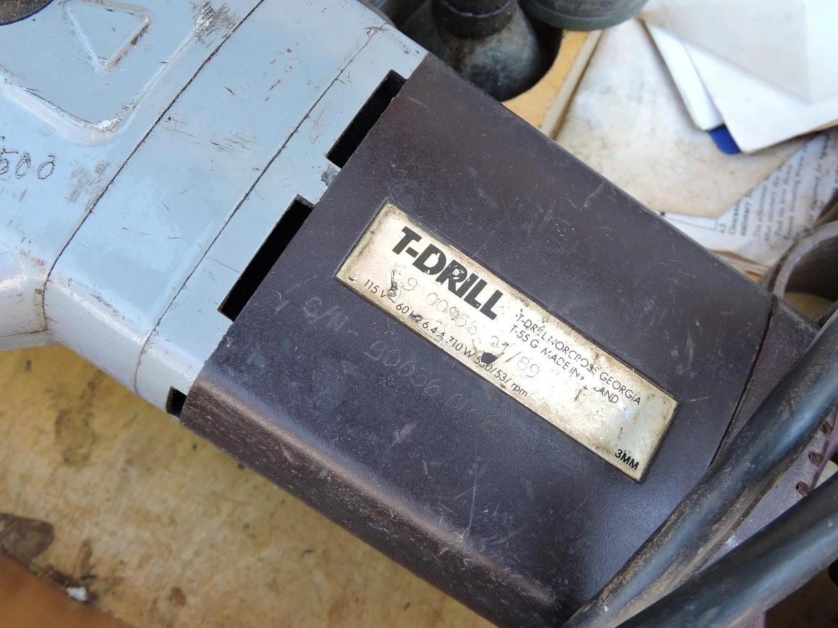 T-DRILL T-55g / T55G PORTABLE COLLARING MACHINE COPPER w/ Accessories!