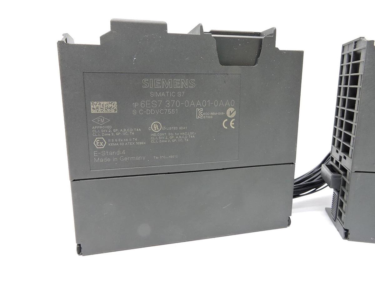(2) Siemens 6ES7 370-0AA01-0AA0 Module - USED