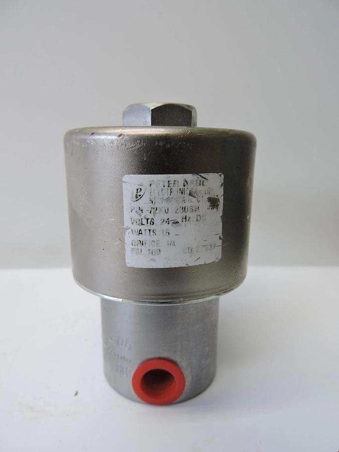 PETER PAUL 72X01230SH Valve 24/DC S-70 2 W.N.C. Solenoid Valve - NOB NEW!