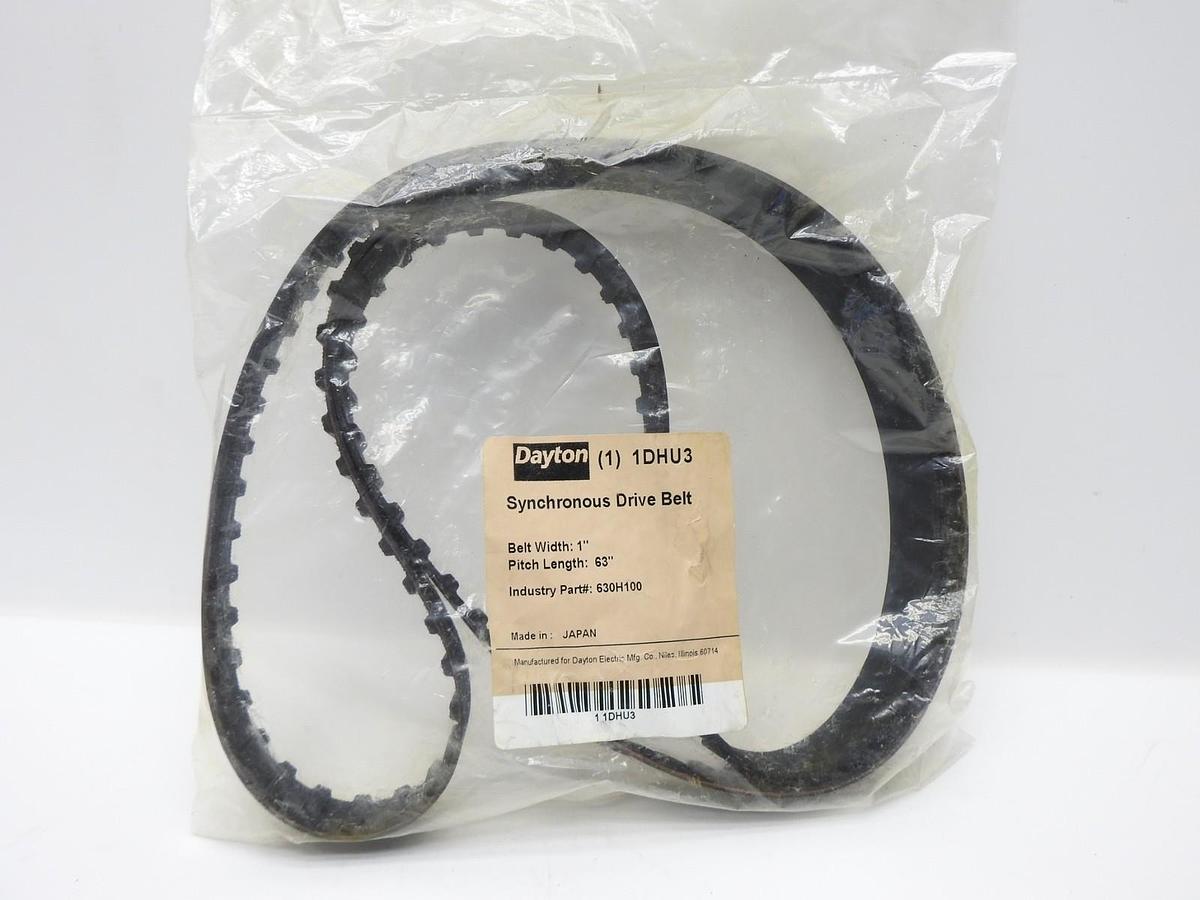 Dayton 1DHU3 Gearbelt, H, 126 Teeth, Length 63.0 In - GENUINE NEW!