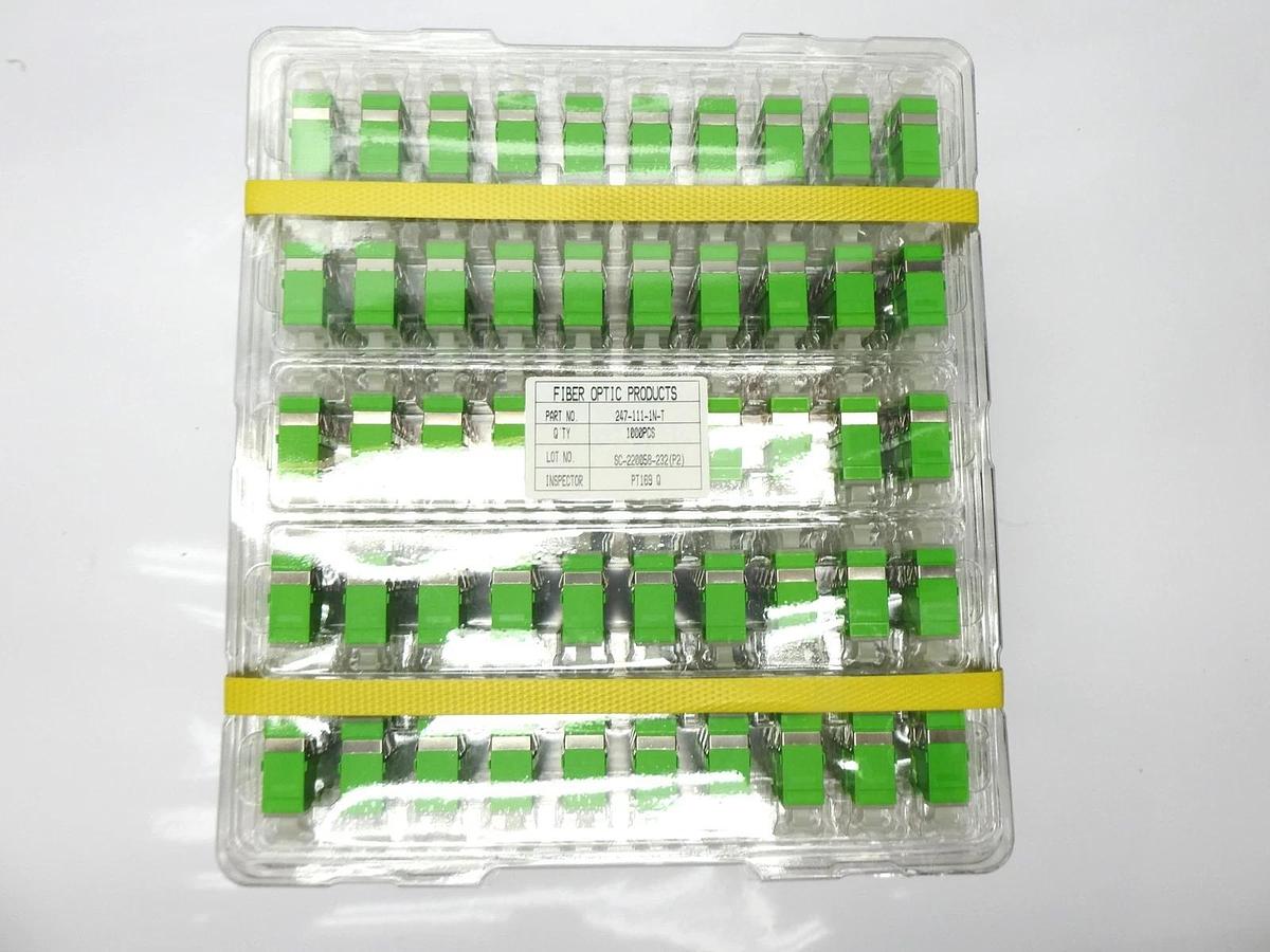 1000/pcs Senko 247-111-1N-T SC-APC FEMALE / SC-APC FEMALE SIMPLEX GREEN SC APC