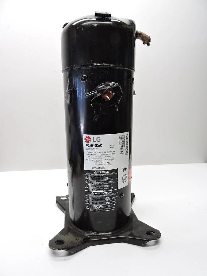 LG AQA040KAC Scroll A/C Compressor 40,000 BTU 230V 1PH 60HZ R-410A - NEW READ!