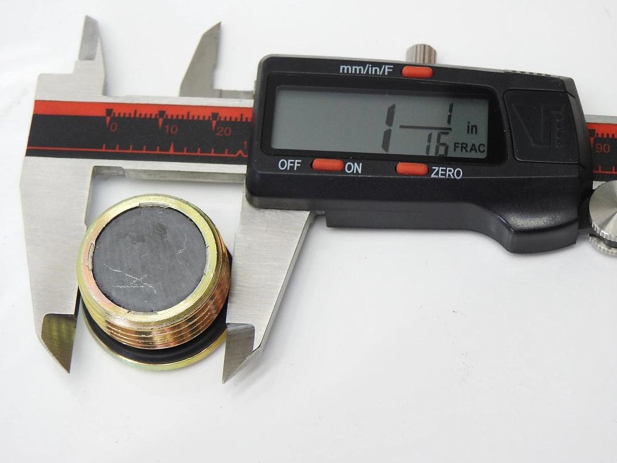 Zero-Leak Gold-12 Magnetic Plug (1 1/16" - 12) .563" Hex Head OEM Zeroleak NEW!