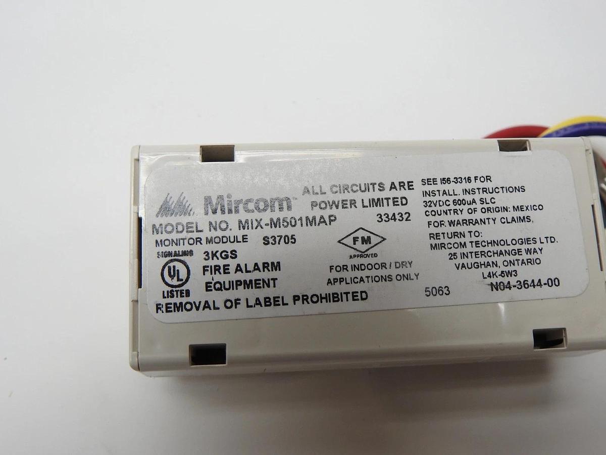 Mircom MIX-M501MAP Mini Monitor Module - BULK NEW!