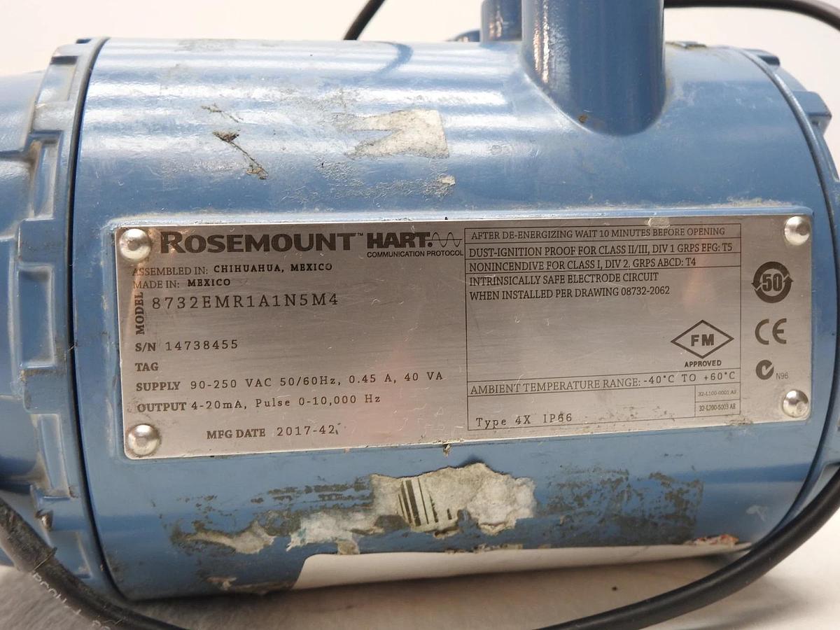 Rosemount 8732EMR1A1N5M4 Flow Transmitter - AS IS UNTESTED