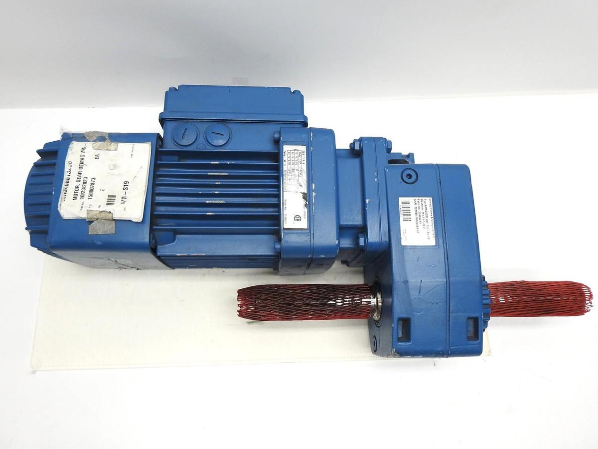 DEMAG AME20DD Motor w/ Gearbox (2 Shafts) - NOB NEW!