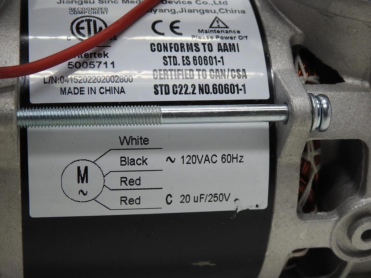 Sinc-Med Oilless Lab Diaphragm  Air Pump 120VAC 60Hz 3.0A ZGK300P1-65-02B - NEW!