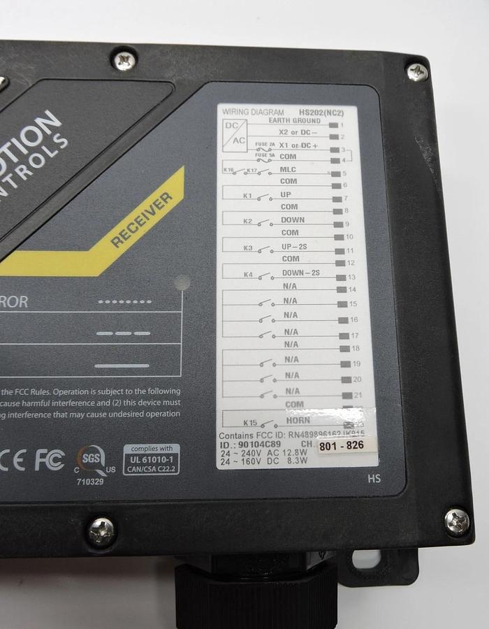 Inmotion Controls HS Receiver K202 Plus Series HS202 (NC2) w/ K606+ Transmitter