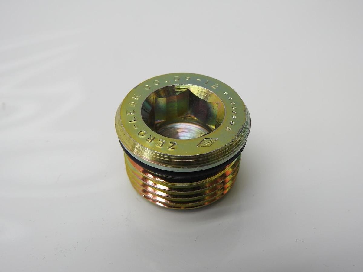 Zero-Leak Gold-12 Magnetic Plug (1 1/16" - 12) .563" Hex Head OEM Zeroleak NEW!