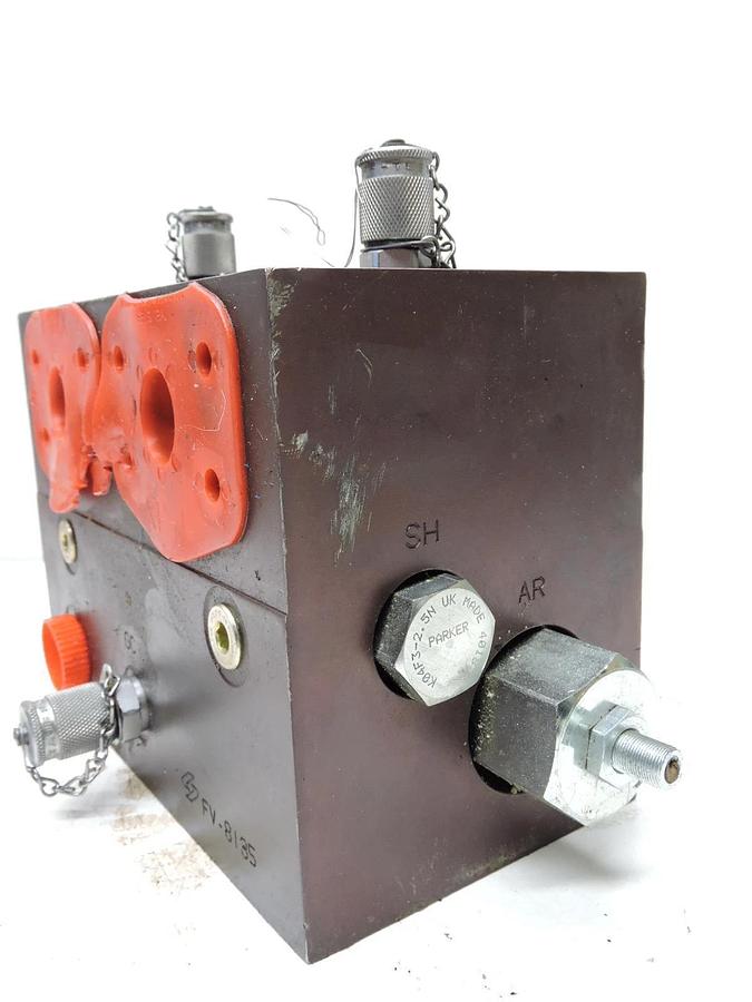 FV-8135 Hydraulic Manifold Block w/ Cartridge Valves Parker