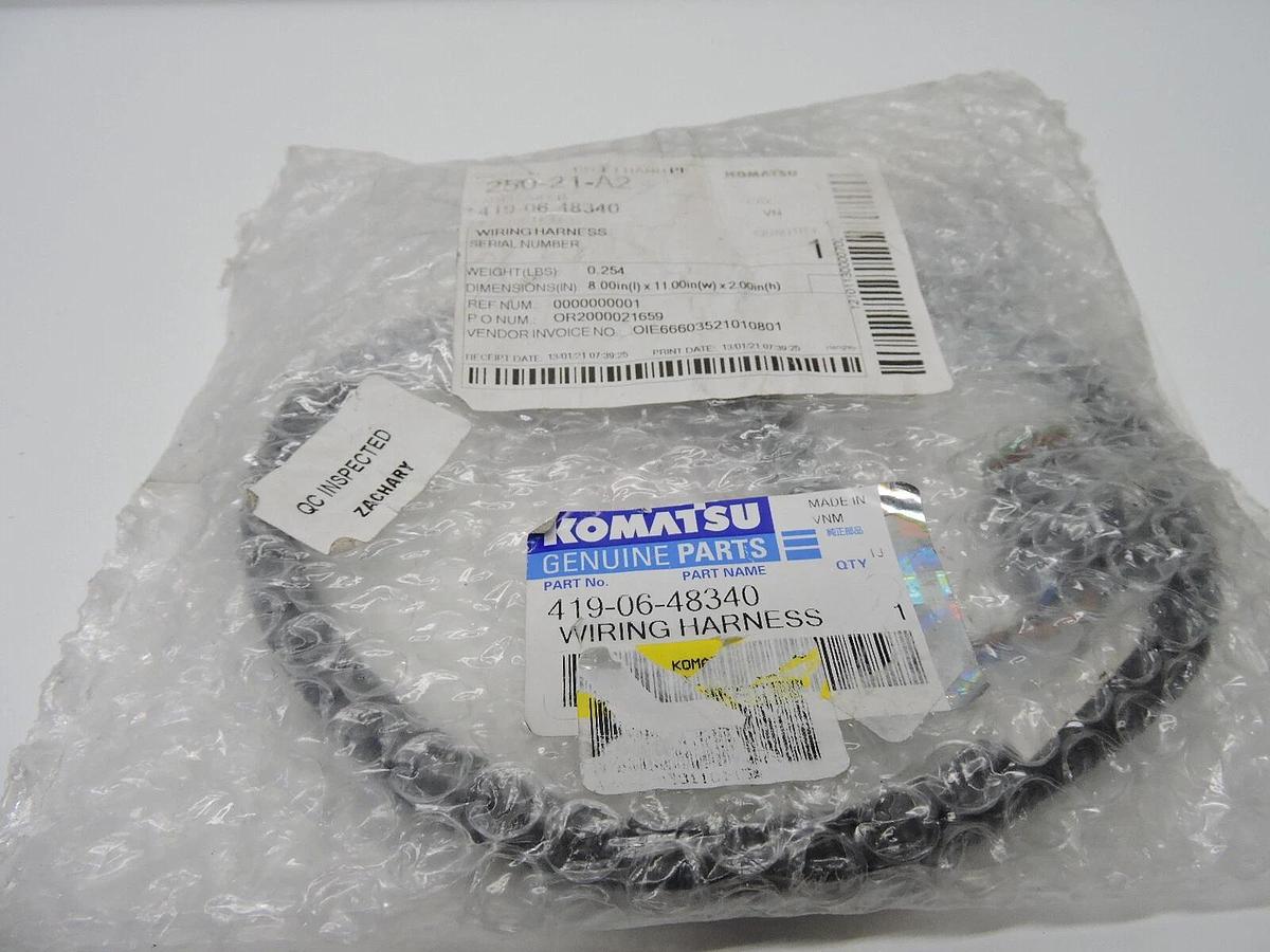 Komatsu 419-06-48340 Wiring Harness GENUINE OEM - NEW