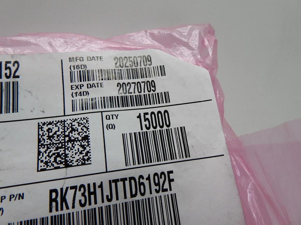 x15000 RK73H1JTTD6192F Thick Film Resistors - SMD 1/10watts 61.9Kohms P161943B
