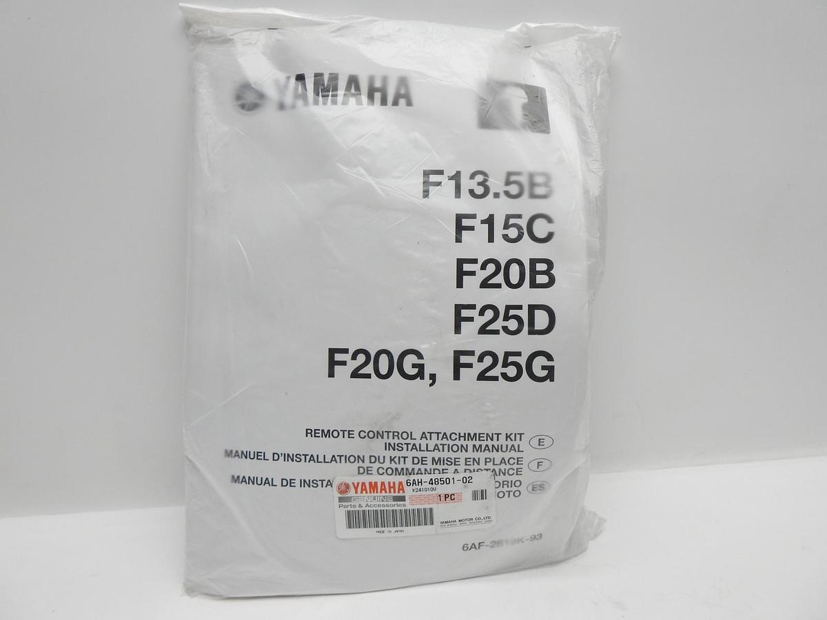 Yamaha F15C / F20 Outboard Remote Control Attachment Kit 6AH-48501-02-00 - OEM!