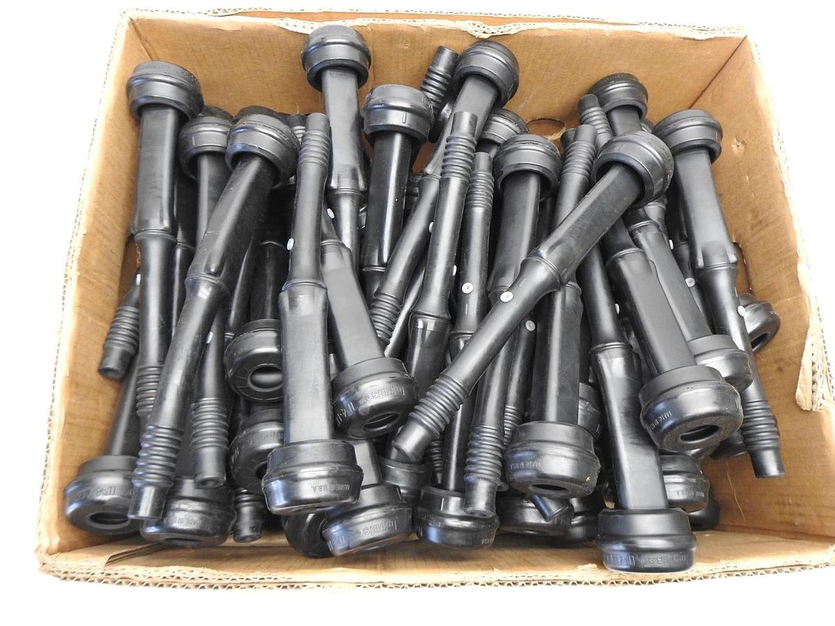 (x100) Impulse Teat Cup Milking Connector IP4-LM Rubber Liner Dairy Black