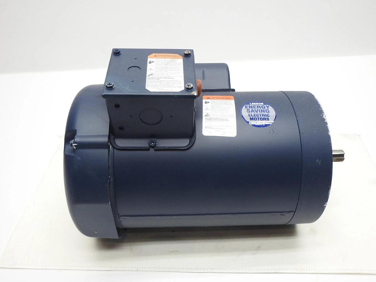 Leeson M6K17FC1L 110042.00 AC Motor 56c 1ph 1-1/2hp 1725rpm 115/208-230v-AC NOB