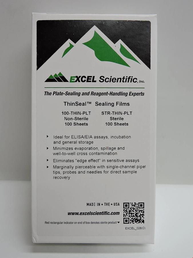 Excel Scientific ThinSeal Microplate Sealing Film for ELISA Sealing Film, Polyes