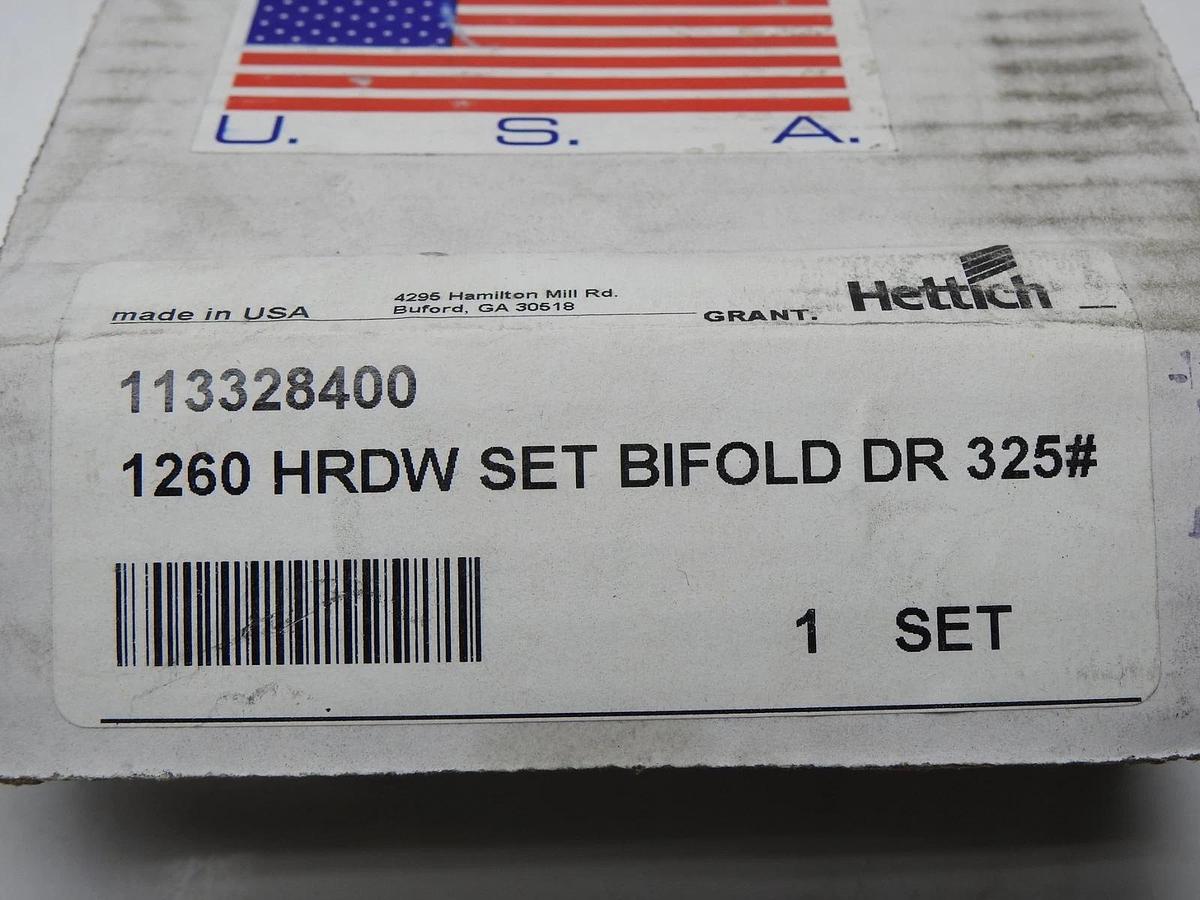 Hettich 1133284 Grant Hardware Set Bifold DR 325# 113328400