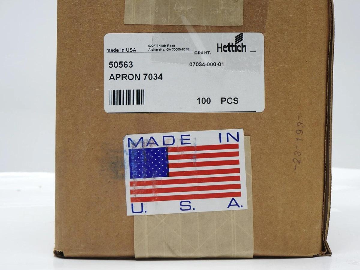 (100/pcs) Hettich 50563 7034 Sliding By-Pass Door Steel Apron with 3/4" Offset