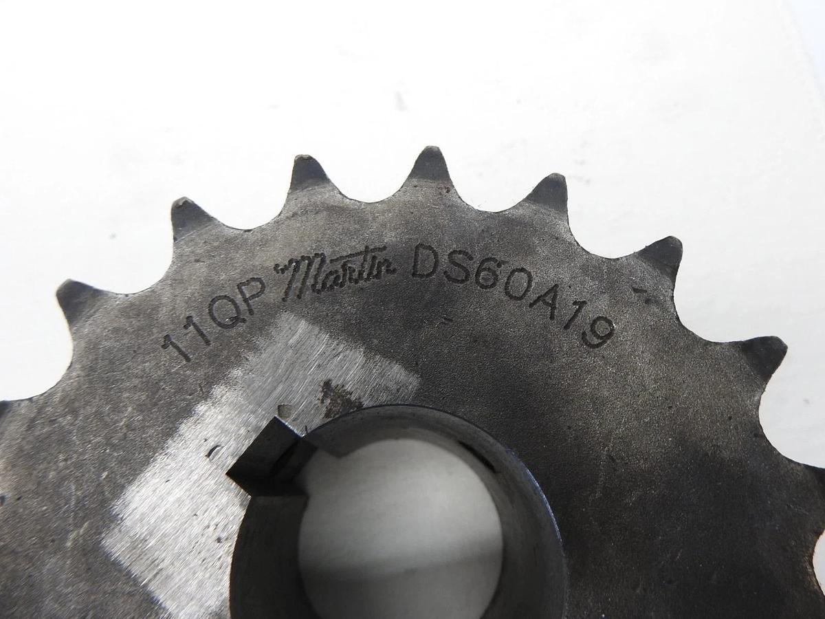 Martin DS60A19 Double Single Reborable Roller Chain Sprocket - NEW OLD STOCK