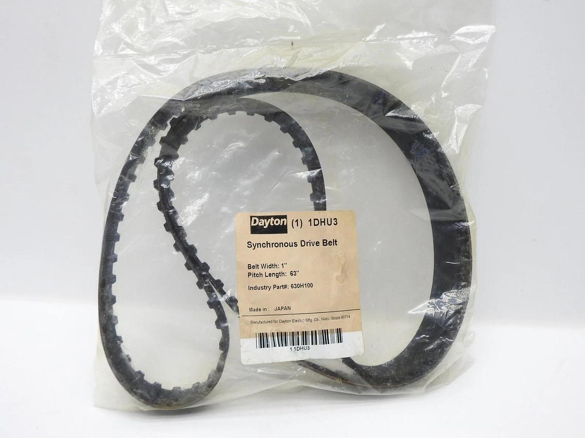 Dayton 1DHU3 Gearbelt, H, 126 Teeth, Length 63.0 In - GENUINE NEW!