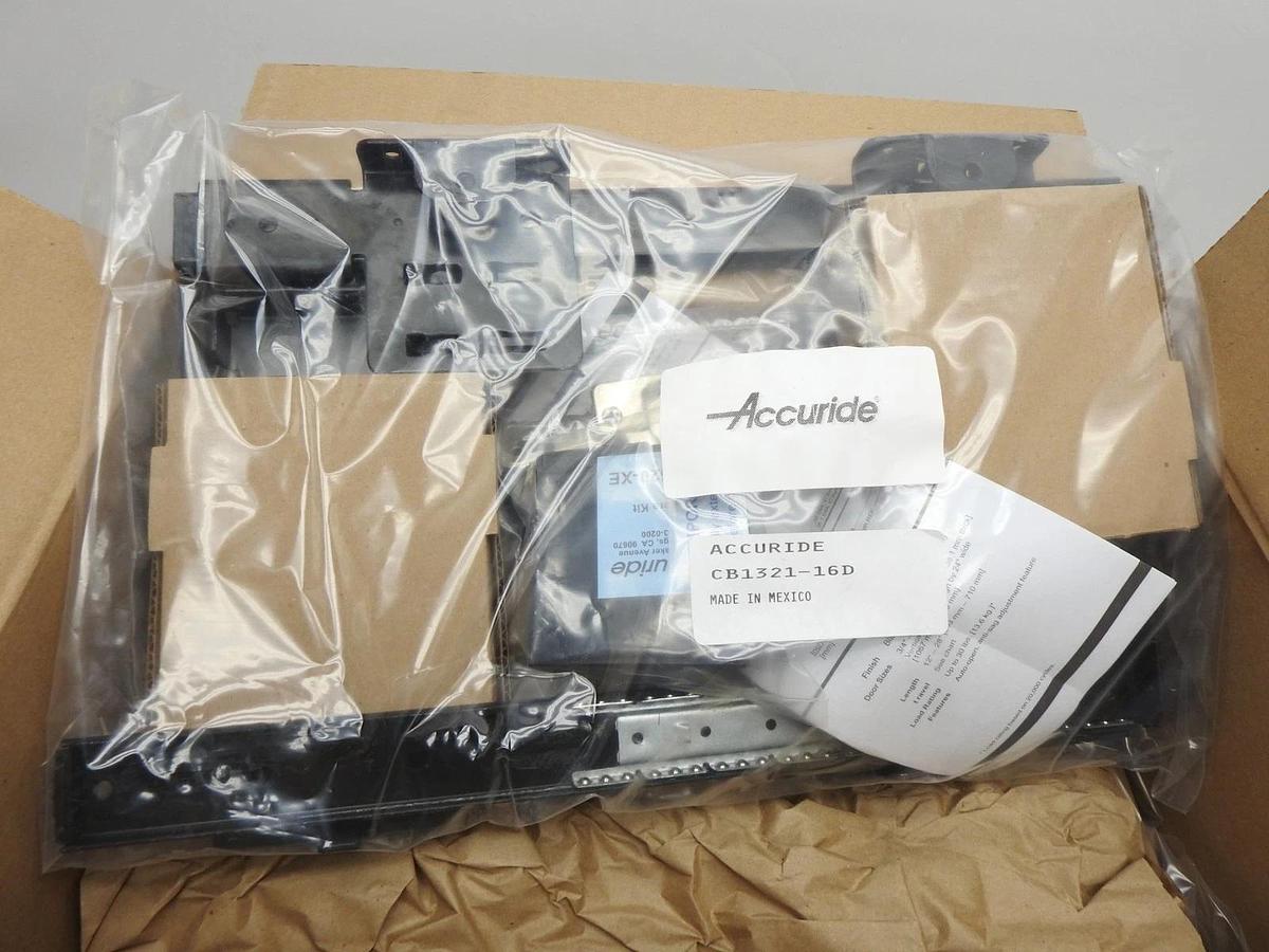 Lot of 4 - Accuride CB1321 Pro Pocket Door Slide 16"L 30lb BLACK CB1321-16D