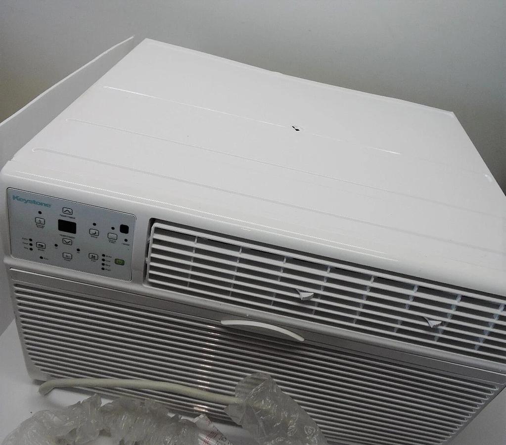 Keystone 14,000 BTU 230V Through-The-Wall AC Remote Sleep Mode - NOB NEW!