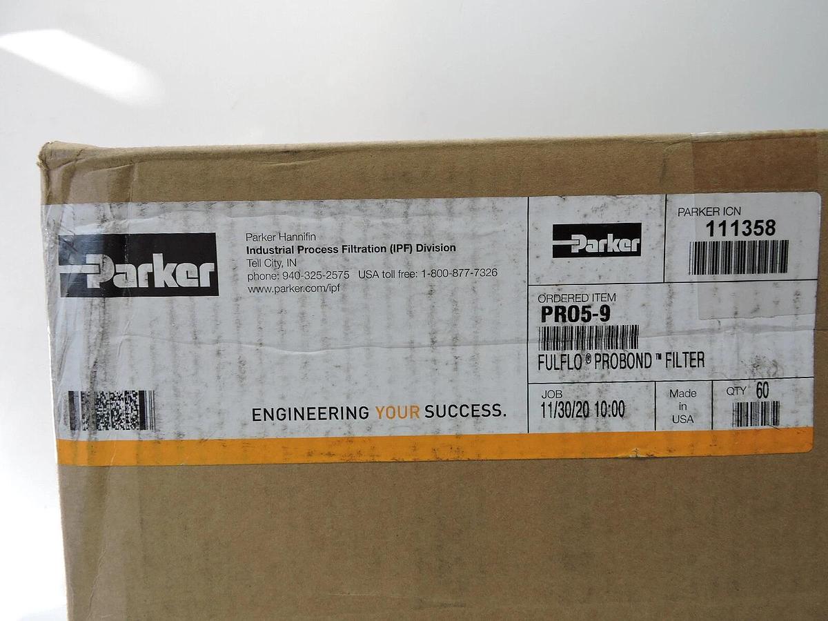 x60 Parker PRO5-9 FULFLO PROBOND FILTER Cartridges 111358 - NEW