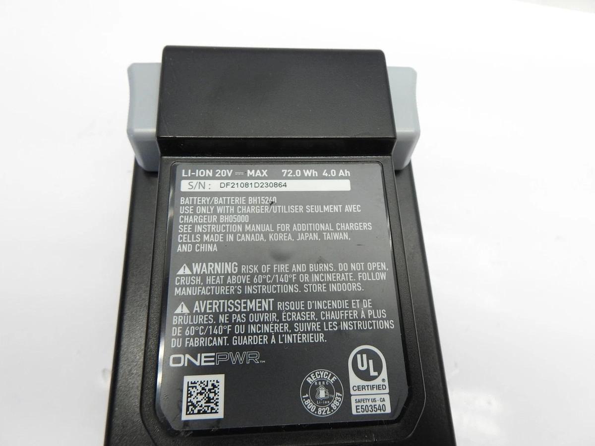 One PWR Lithium Ion 4.0 Li-ION 20V, 72 Wh, 4.0 Ah Battery NEW!