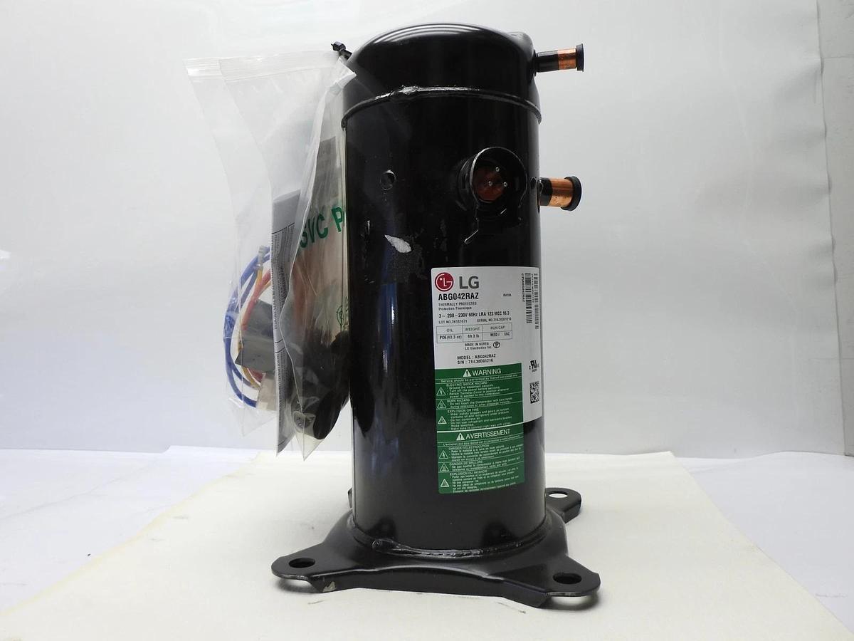 GENUINE LG ABG042RAZ Scroll Compressor R410A 208-230V 60Hz LRA 123 MCC 16.3