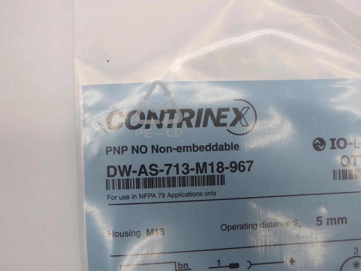 Contrinex DW-AS-713-M18-967 Inductive Proximity Sensor - NEW!