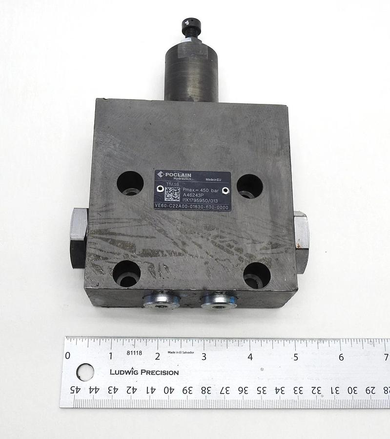 Poclain VE60-C22A00-01830-630-0000 Exchange/flushing Valve VE60 for Transmission