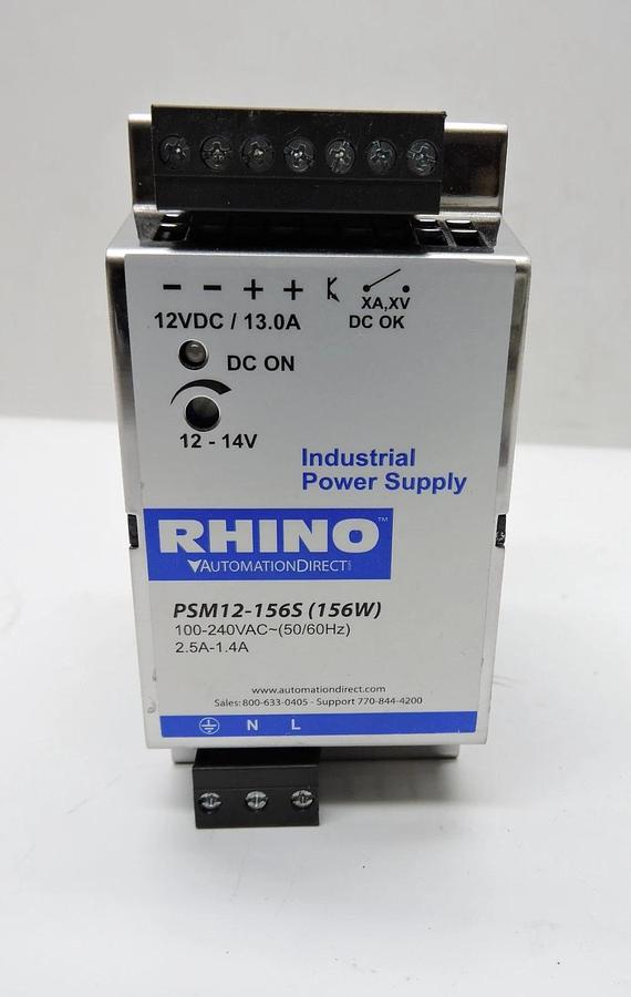 (Lot of 2) - Rhino Automation Direct 12V PSM12-156S Power Supply 156W NOB NEW!