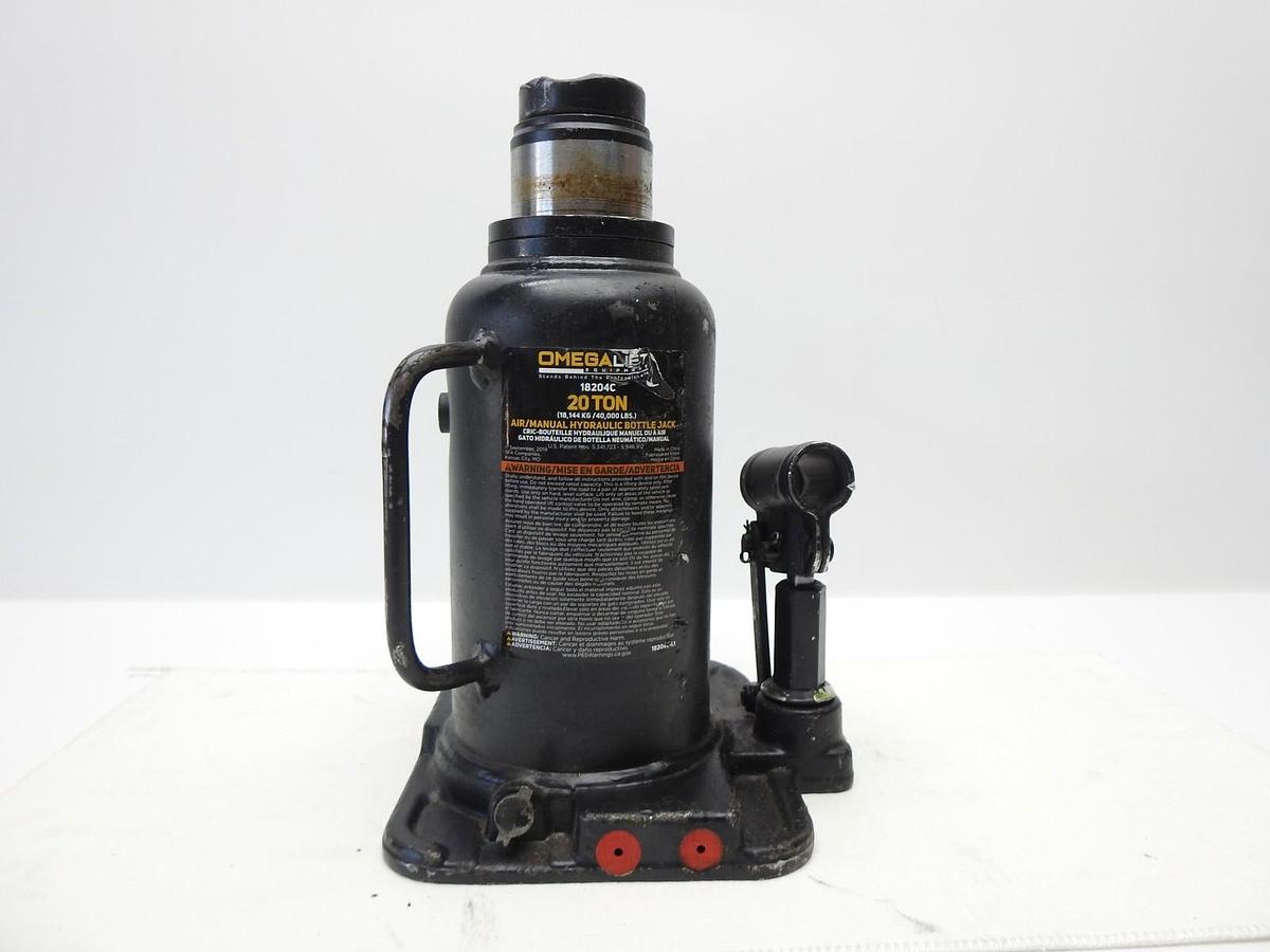Omega 18204C 20 Ton Air Bottle Jack, Forged Base Only - BULK NEW