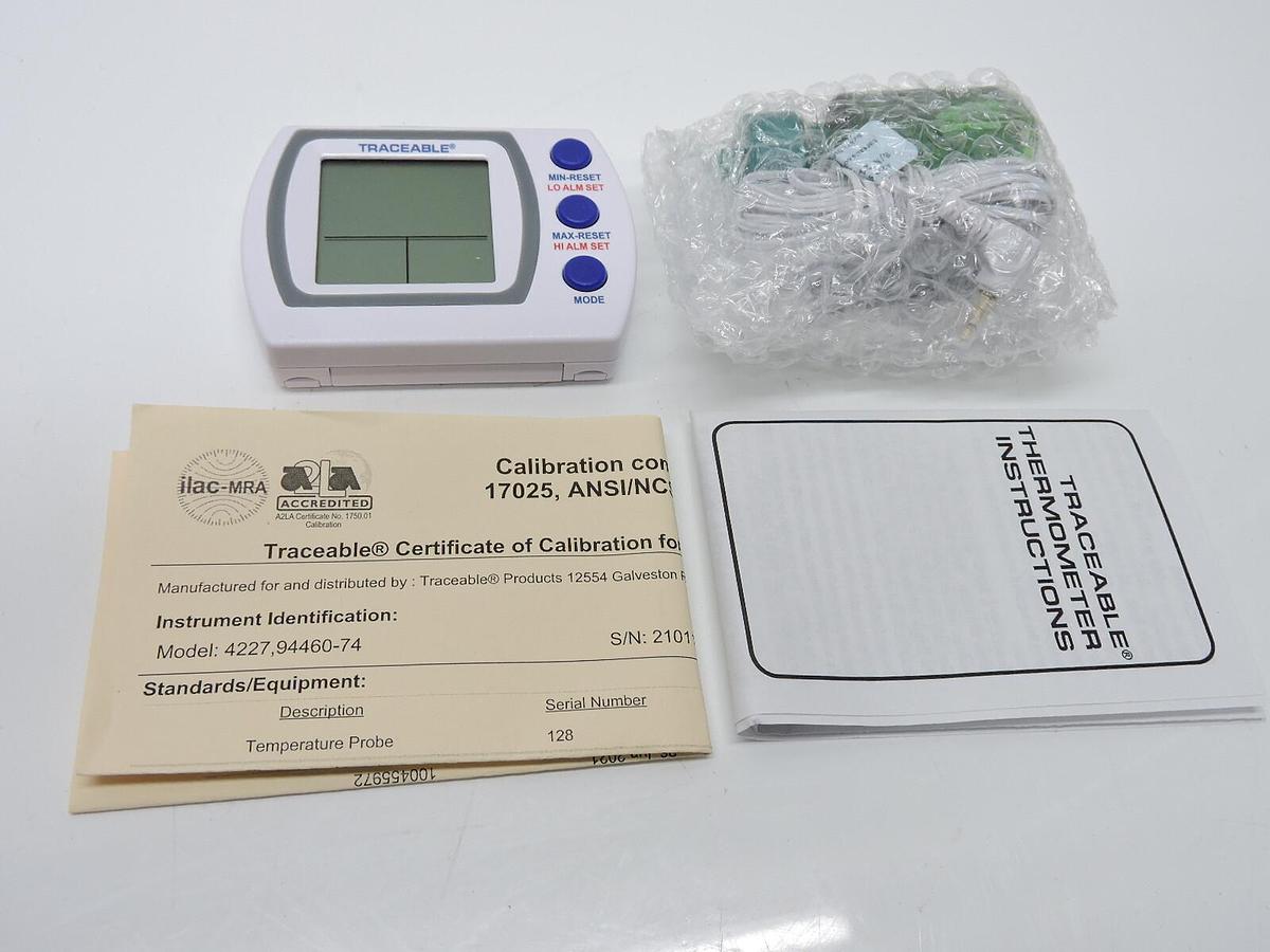 Traceable 4227 Digital Therm, Refrigerator/Freezer Plus 94460-74 - NEW