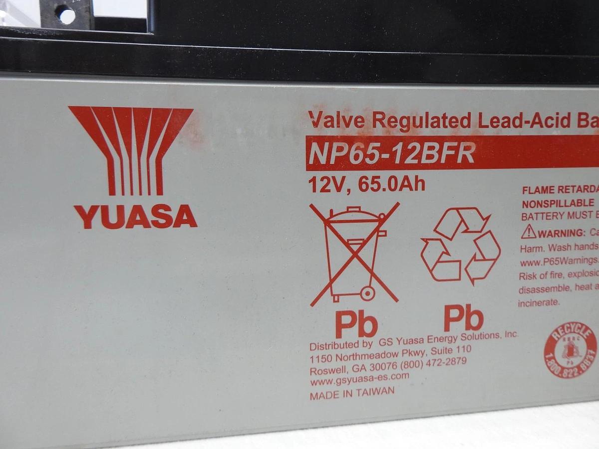 Yuasa NP65-12BFR 12V 65Ah M6 Battery Valve Regulated Lead Acid NP65-12 - NEW!