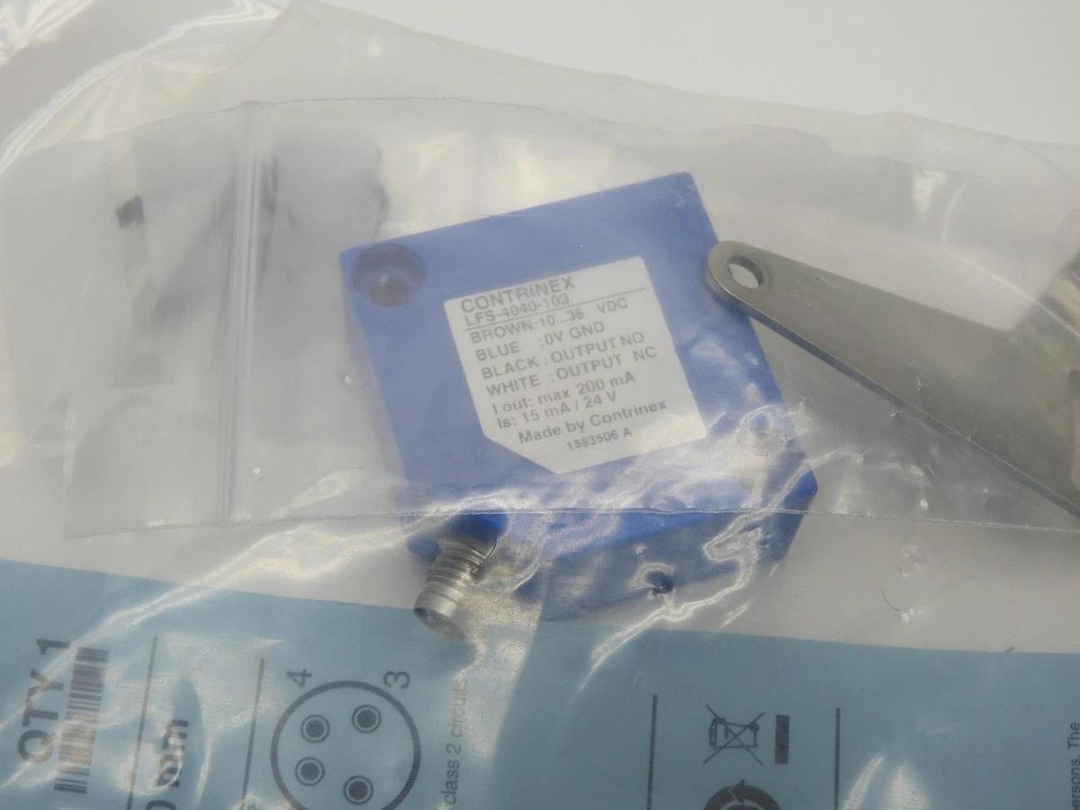 Contrinex LFS-4040-103 Standard Fiber Amplifier 40 x 40 150 mm PBTP Sensor NEW!