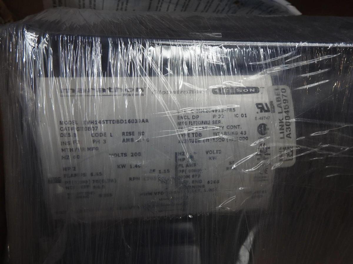 Marathon GT0807 1 HP 3 Phase 1800 RPM 200 V 145T Frame 145TTDBD16039 Motor - NOB