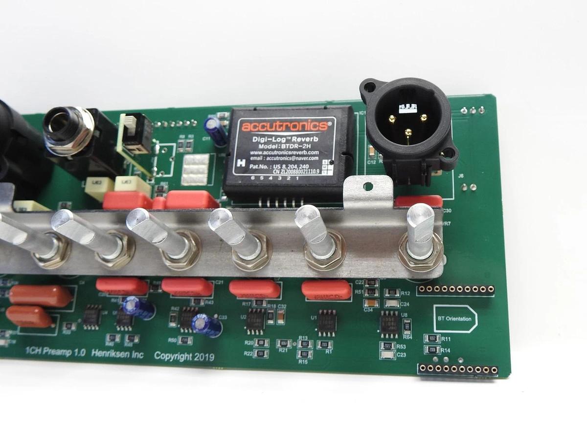 Henricksen Amplifier 1CH Preamp 1.0 Circuit Board PCB Replacement Inlet Control