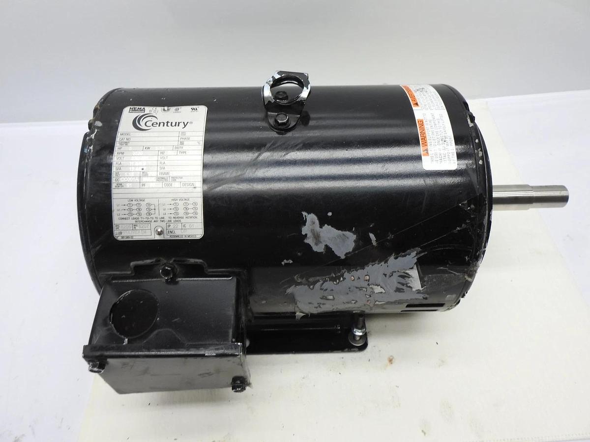 Century / A.O Smith CEQK500 5.0hp, 230v/460v, 3 Phase, 1-Spd, EQ Series NEW READ