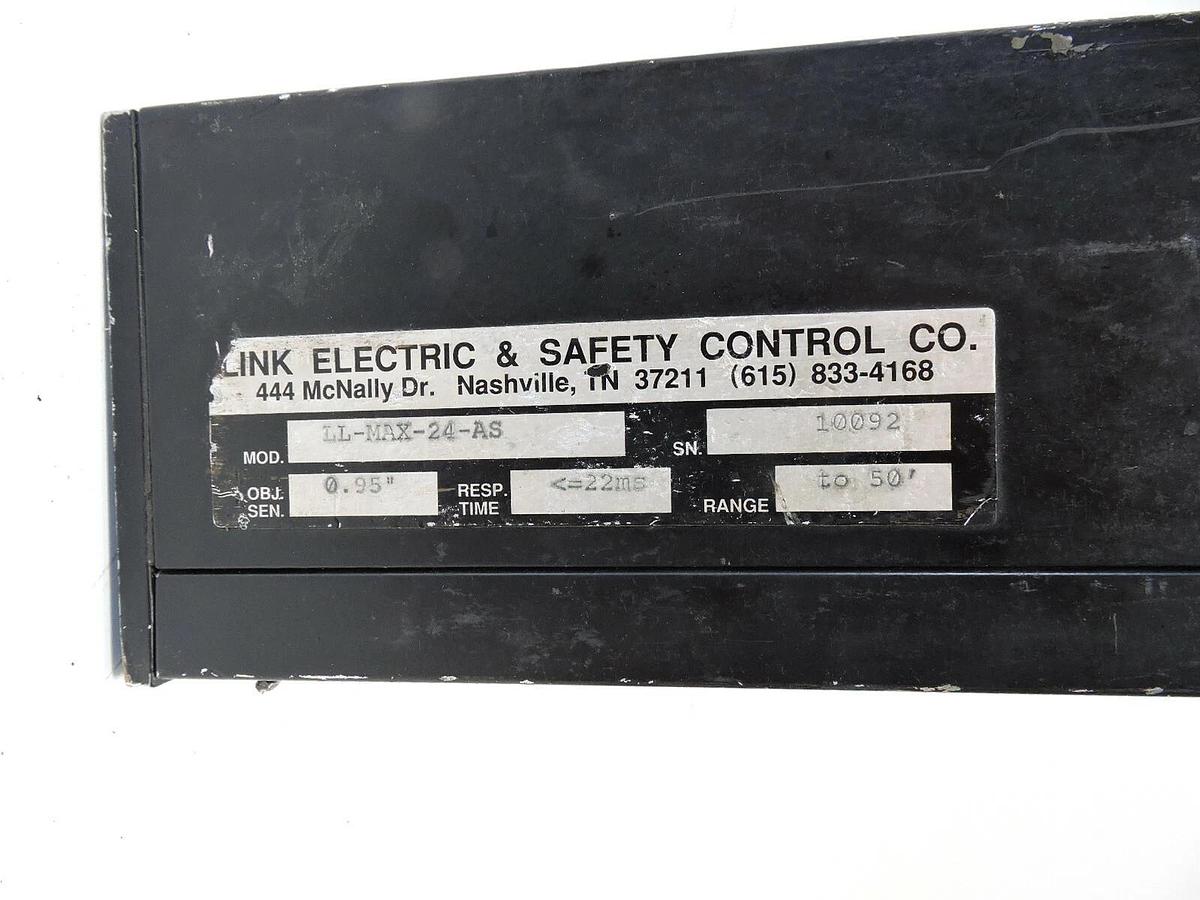 Link Electric Black Max Light Curtain Receiver LL-MAX-24-AS - AS IS UNTESTED