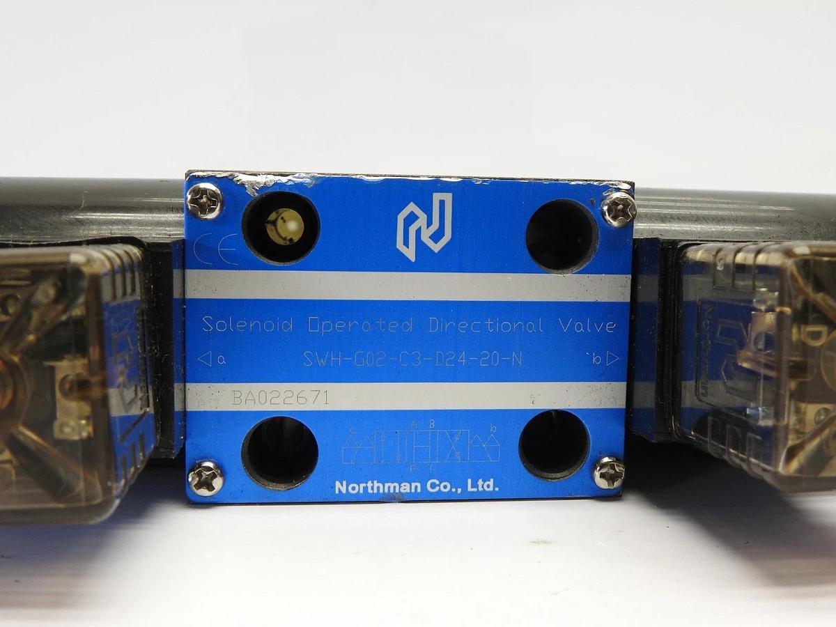 Northman SWH-G02-C3-D24-20-N Solenoid Operated Directional Valve - NEW