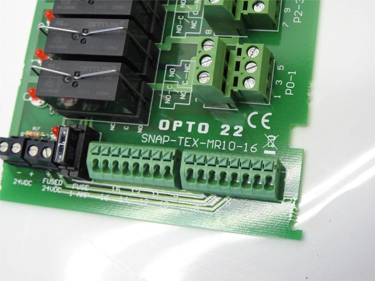 OPTO 22 SNAP-TEX-MR10-16 16-Point Breakout Board w/ SNAP Series - NOB NEW!