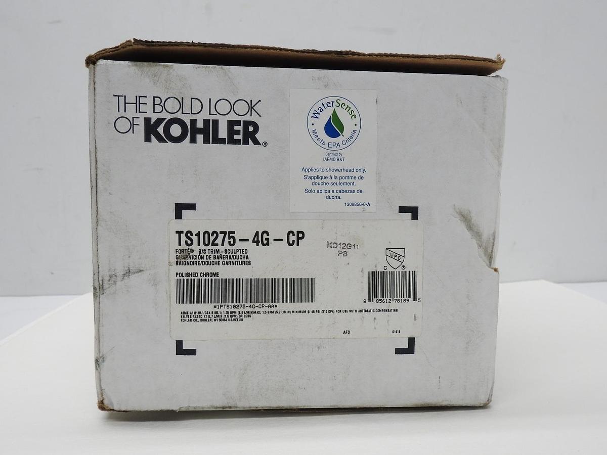 Kohler K-TS10275-4G-CP Forte Shower/Tub Trim, Polished Chrome - NOB NEW!