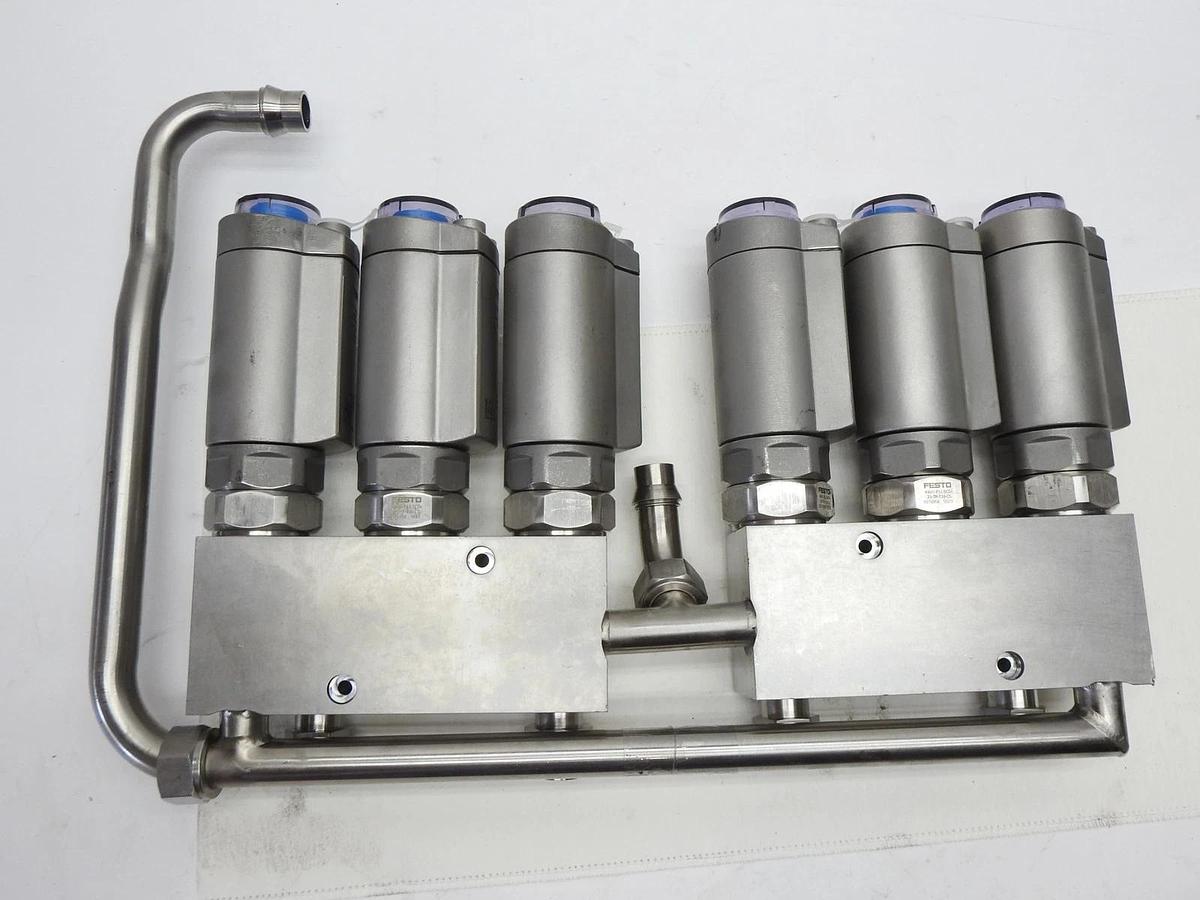 Festo Solenoid Valve Manifold Block 8113658, VAVC-F12-SCD-25-TP, 715-337596