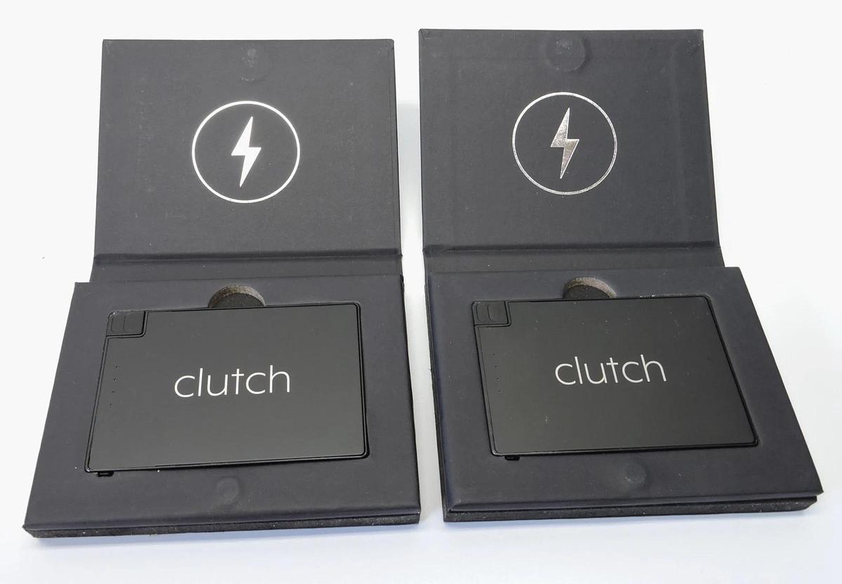 (2pk) Clutch World's Thinnest Portable Charger V3 for Apple Black - BRAND NEW!